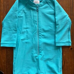 Hanna Andersson Baby one piece rash guard swim suit
